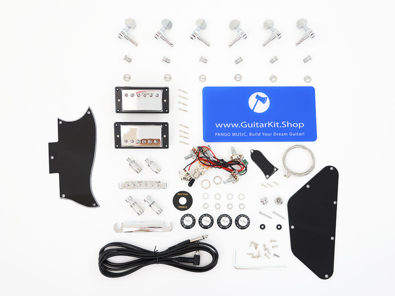 SG Style All Zebrawood DIY Electric Guitar Kit (PSG-529)