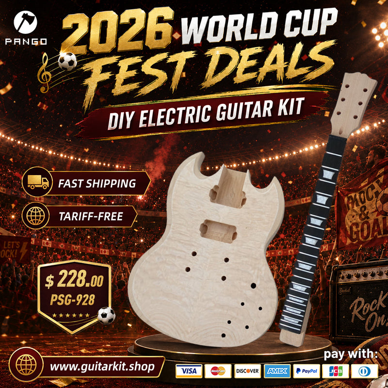 SG Style DIY Electric Guitar Kit (PSG-928F, Fast Shipping, Tariff-free)