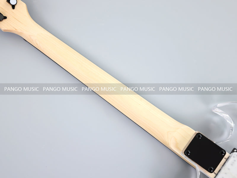 SG Style Transparent Acrylic-Bodied Electric Guitar with Blue LED Lights (12336, Limited Edition)