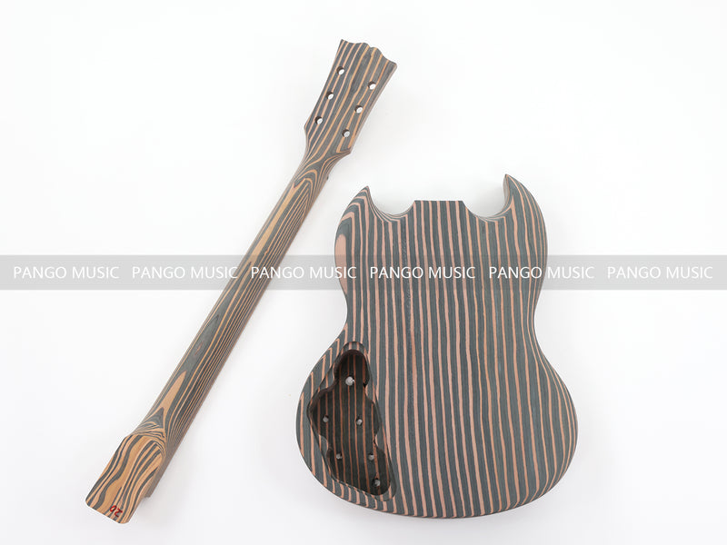 SG Style All Zebrawood DIY Electric Guitar Kit (PSG-529)