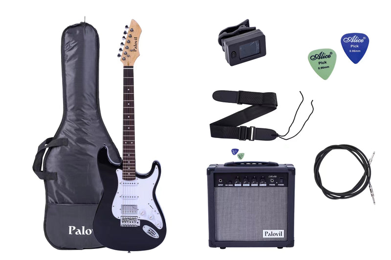 ST Style Black Electric Guitar Set (PHY-161)