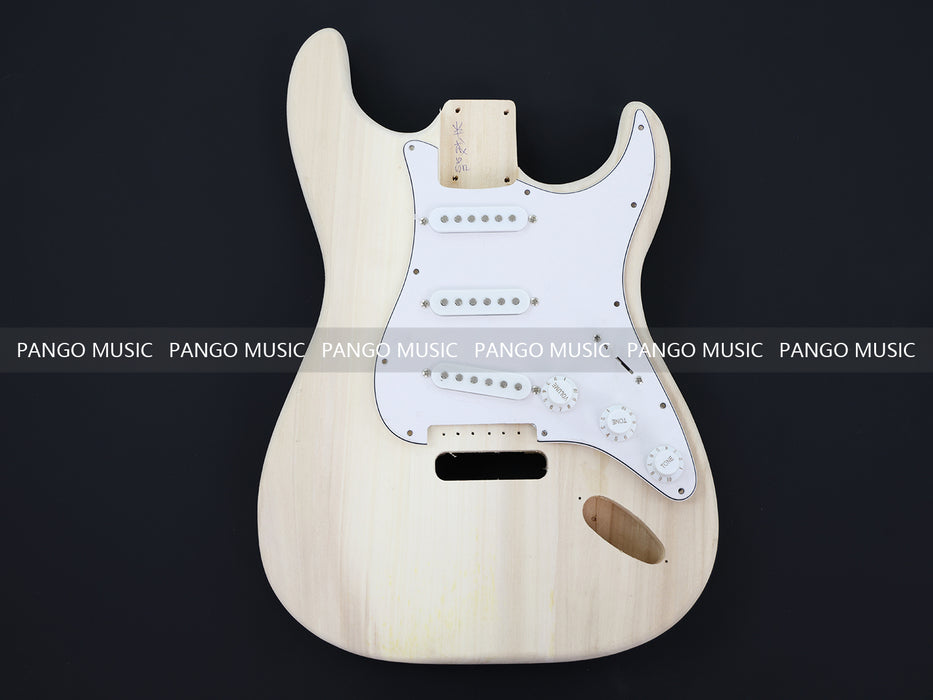 ST Style Reverse Headstock DIY Electric Guitar Kit with Roasted Maple Neck and Fretboard (15390, Limited Edition)