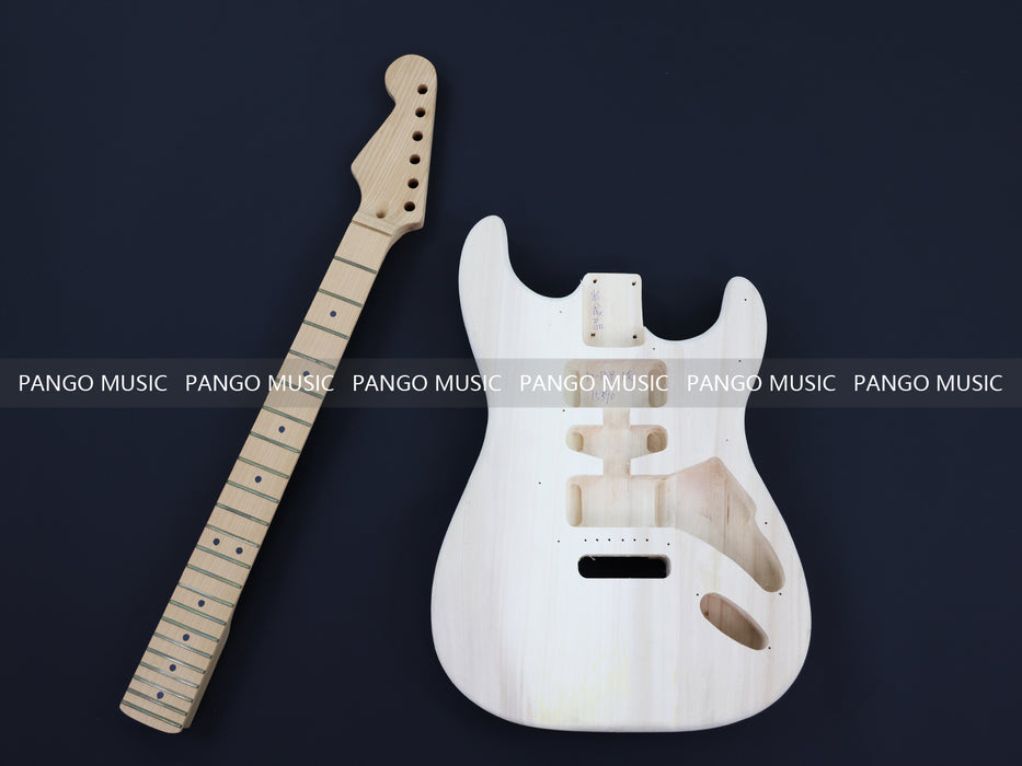 ST Style Reverse Headstock DIY Electric Guitar Kit with Roasted Maple Neck and Fretboard (15390, Limited Edition)