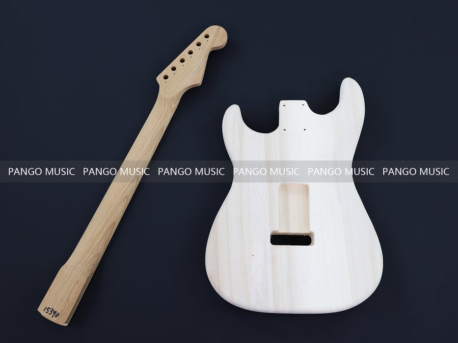 ST Style Reverse Headstock DIY Electric Guitar Kit with Roasted Maple Neck and Fretboard (15390, Limited Edition)