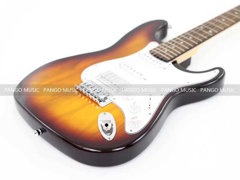 ST Style SSH Pickups Beginner Electric Guitar Bundle with 20W Amp (PHY-163-B)