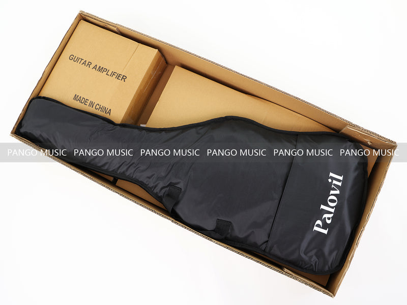 ST Style SSH Pickups Beginner Electric Guitar Bundle with 20W Amp (PHY-164-B)