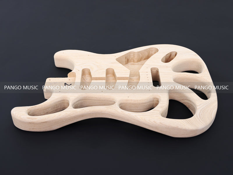 Weight Relief Design Ash Body DIY Electric Guitar Kit (PST-570F, Fast Shipping, Tariff-free)