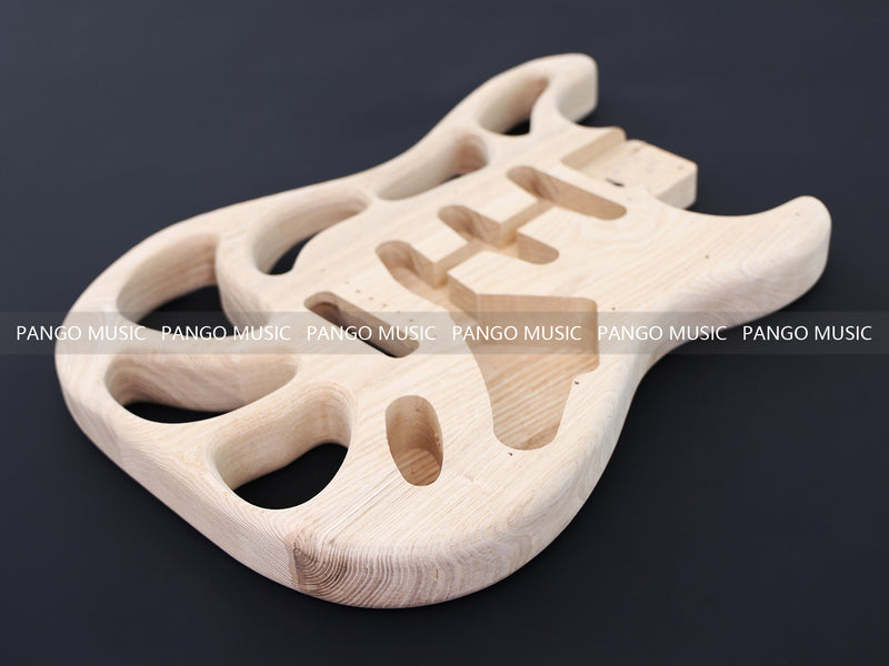 Weight Relief Design Ash Body DIY Electric Guitar Kit (PST-570F, Fast Shipping, Tariff-free)