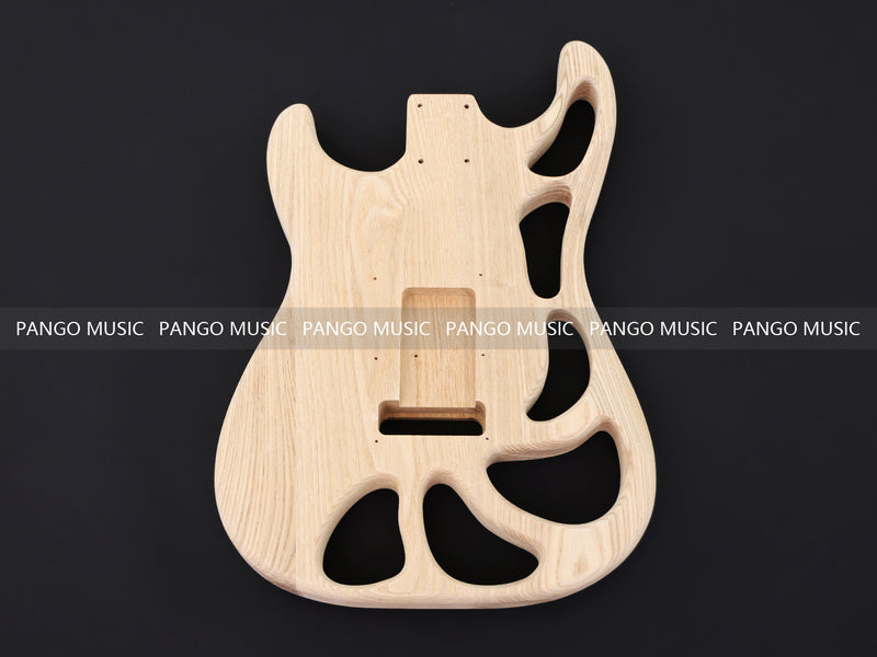 Weight Relief Design Ash Body DIY Electric Guitar Kit (PST-570F, Fast Shipping, Tariff-free)