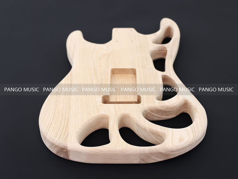 Weight Relief Design Ash Body DIY Electric Guitar Kit (PST-570F, Fast Shipping, Tariff-free)