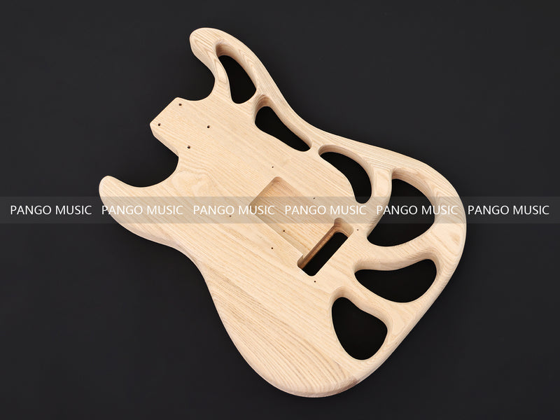 Weight Relief Design Ash Body DIY Electric Guitar Kit (PST-570F, Fast Shipping, Tariff-free)