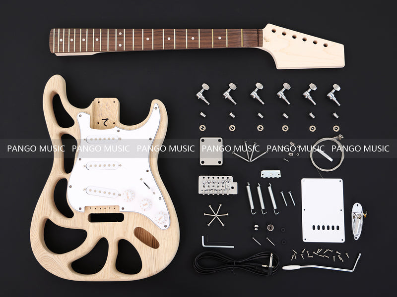 ST Style Weight Relief Design Ash Body DIY Electric Guitar Kit (PST-570X)