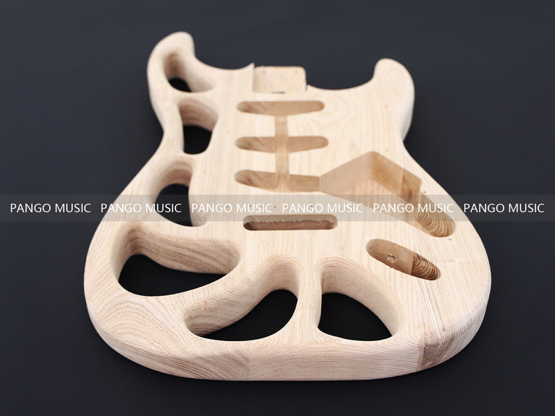 Weight Relief Design Ash Body DIY Electric Guitar Kit (PST-570F, Fast Shipping, Tariff-free)