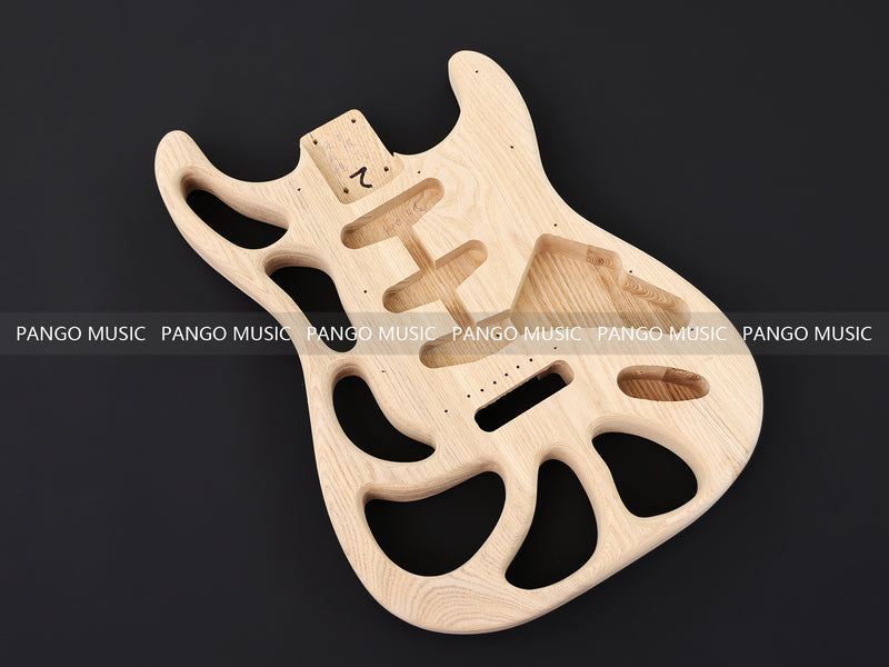 Weight Relief Design Ash Body DIY Electric Guitar Kit (PST-570F, Fast Shipping, Tariff-free)