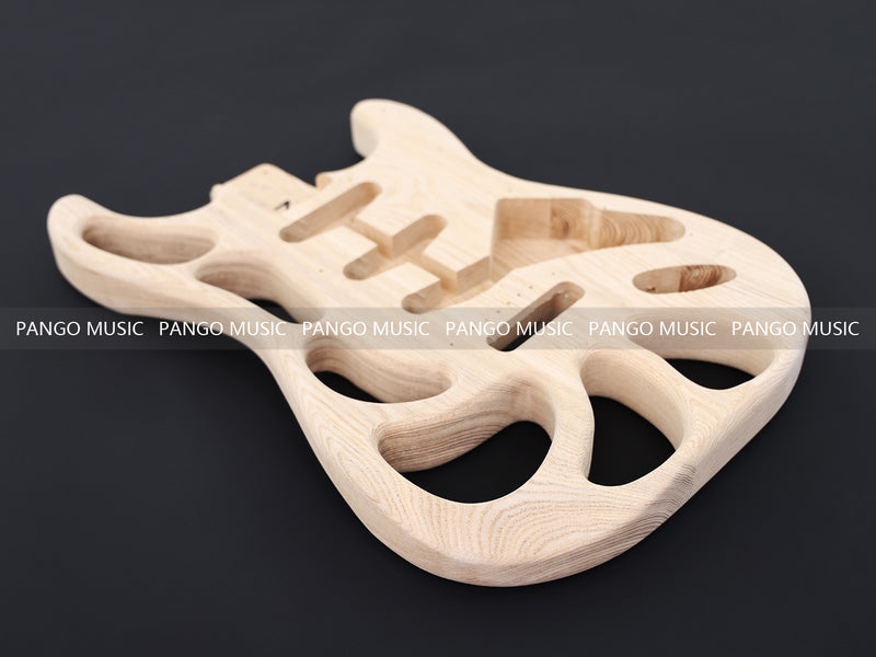 Weight Relief Design Ash Body DIY Electric Guitar Kit (PST-570F, Fast Shipping, Tariff-free)