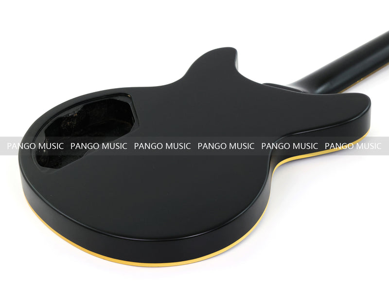 Satin Black Curved Sound Hole Semi-Hollow DIY Electric Guitar Body and Neck Kit (RTA-020)