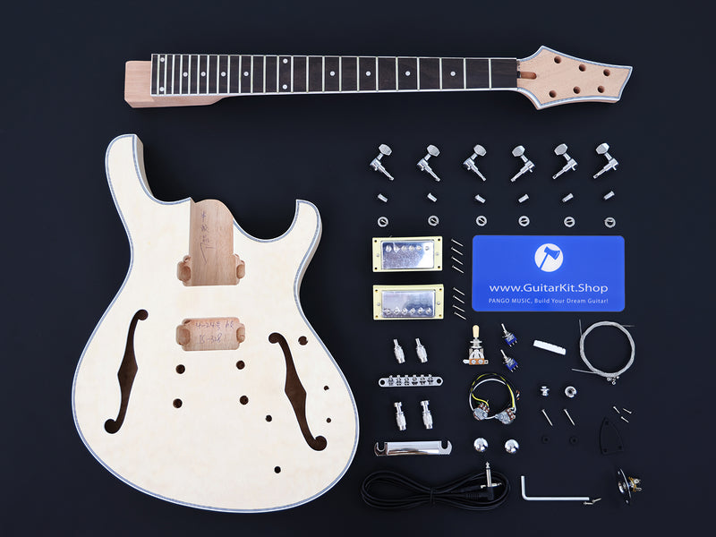 Semi-Hollow Body DIY Electric Guitar Kit (PJS-328X)