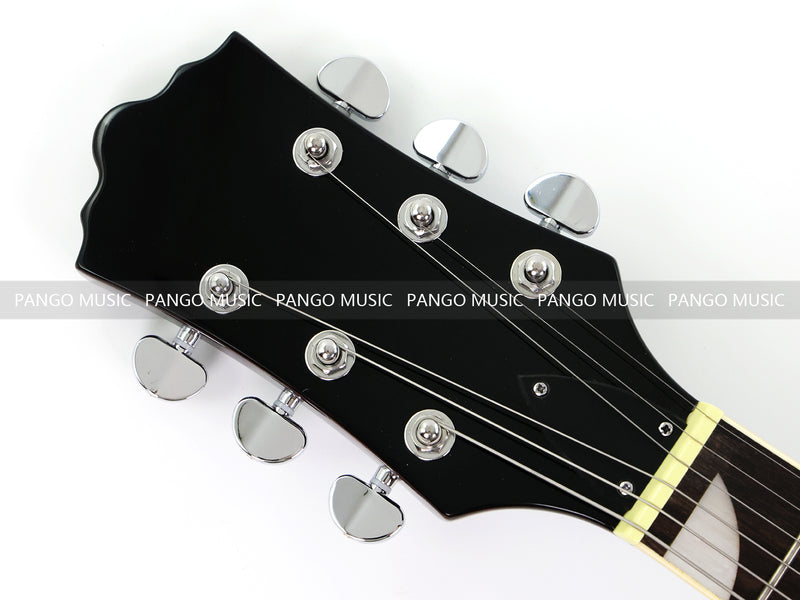Semi-Hollow Body ES-335 Style Electric Guitar with Gloss Burgundy Finish (HY-2603)