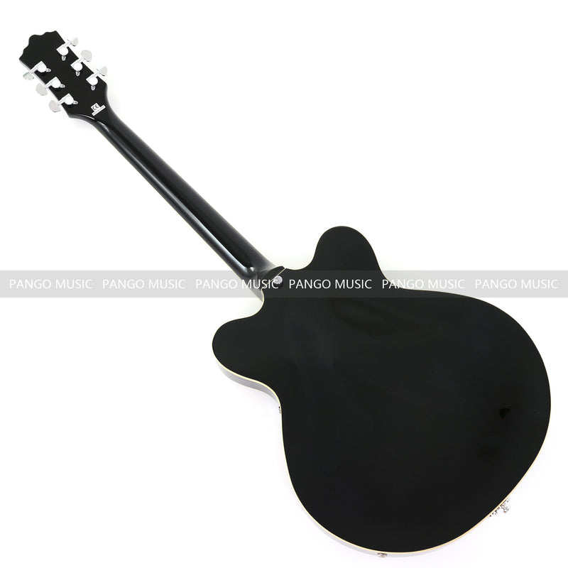 Semi-Hollow Body ES-335 Style Electric Guitar with Gloss Red Burst Finish (HY-2604)