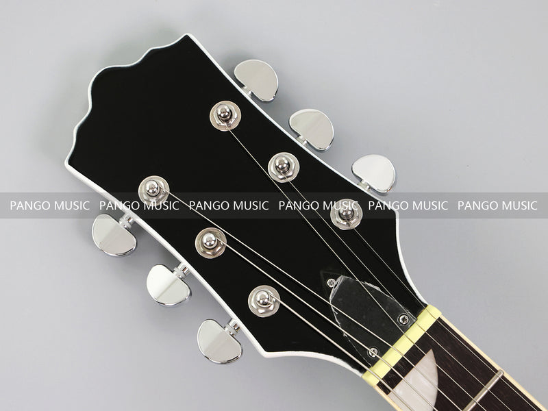 Semi-Hollow Body ES-335 Style Electric Guitar with Gloss White Finish (HY-2606)