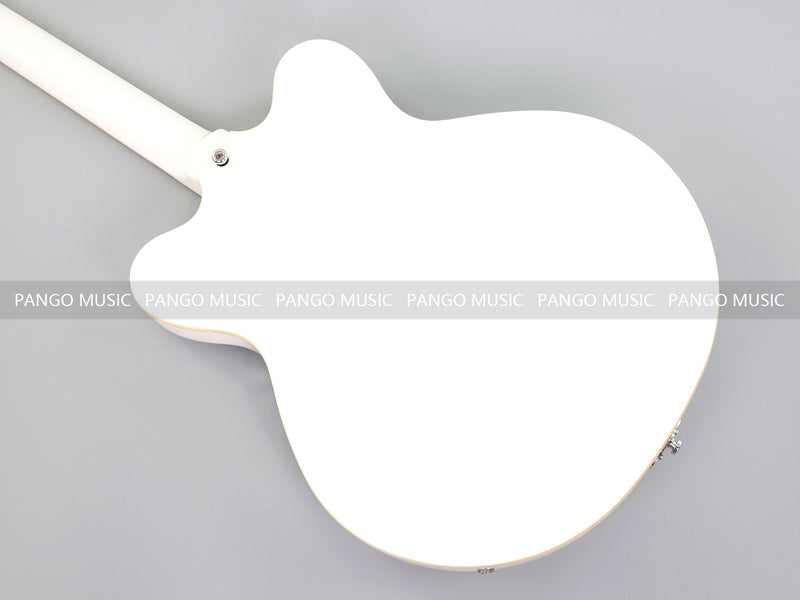 Semi-Hollow Body ES-335 Style Electric Guitar with Gloss White Finish (HY-2606)