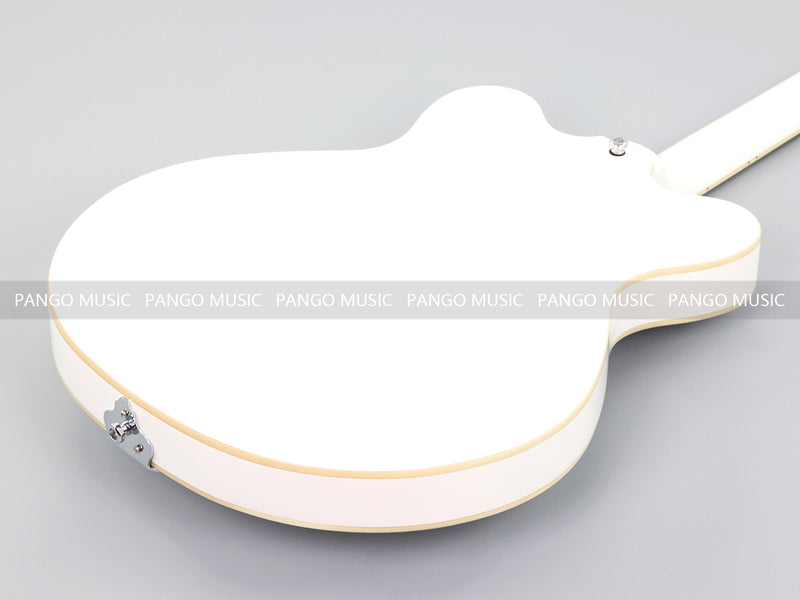 Semi-Hollow Body ES-335 Style Electric Guitar with Gloss White Finish (HY-2606)