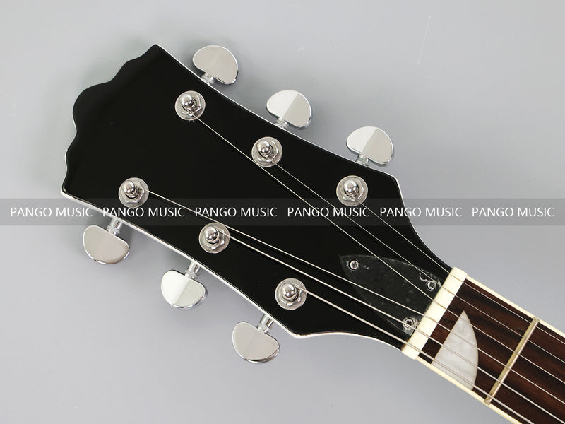 Semi-Hollow Body ES-335 Style Electric Guitar with Gloss White Finish (HY-2609)