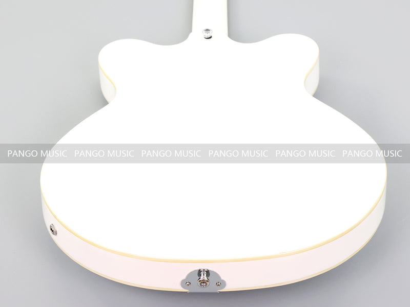 Semi-Hollow Body ES-335 Style Electric Guitar with Gloss White Finish (HY-2609)