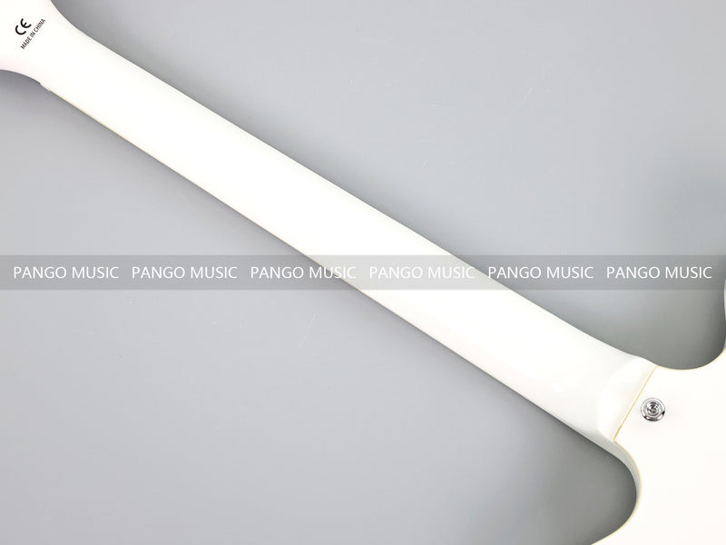 Semi-Hollow Body ES-335 Style Electric Guitar with Gloss White Finish (HY-2609)