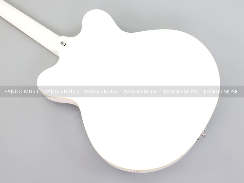 Semi-Hollow Body ES-335 Style Electric Guitar with Gloss White Finish (HY-2609)