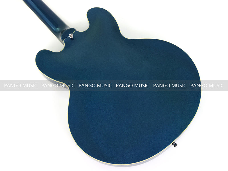 Semi-Hollow Body Electric Guitar with Gloss Metallic Blue Finish(PHY-132X)