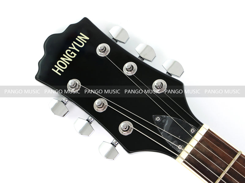 Semi-Hollow Body Electric Guitar with Gloss Metallic Blue Finish(PHY-132X)