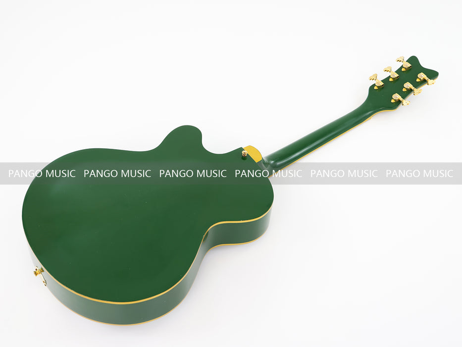Semi Hollow Body All Green Electric Guitar (0111, Limited Edition, Flash Sale)