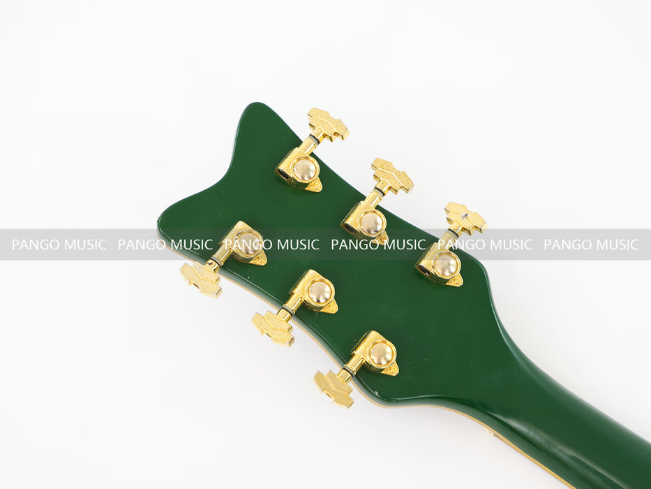 Semi Hollow Body All Green Electric Guitar (0111, Limited Edition, Flash Sale)