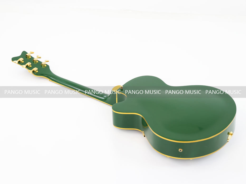 Semi Hollow Body All Green Electric Guitar (0111, Limited Edition, Flash Sale)