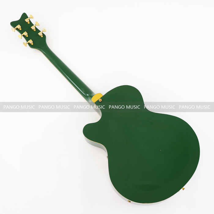 Semi Hollow Body All Green Electric Guitar (0111, Limited Edition, Flash Sale)