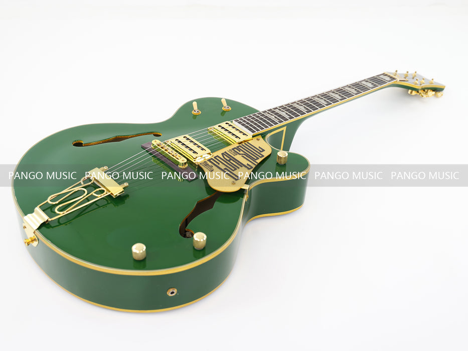 Semi Hollow Body All Green Electric Guitar (0111, Limited Edition, Flash Sale)