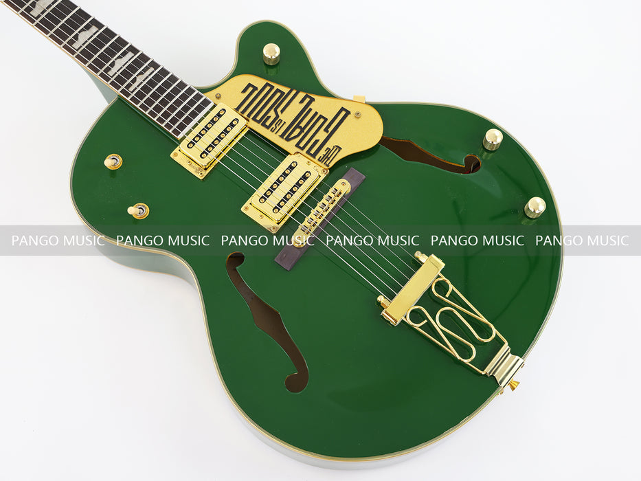 Semi Hollow Body All Green Electric Guitar (0111, Limited Edition, Flash Sale)