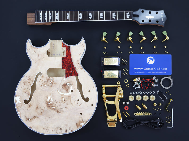 Hollow Body DIY Electric Guitar Kit (17405, Limited Edition)