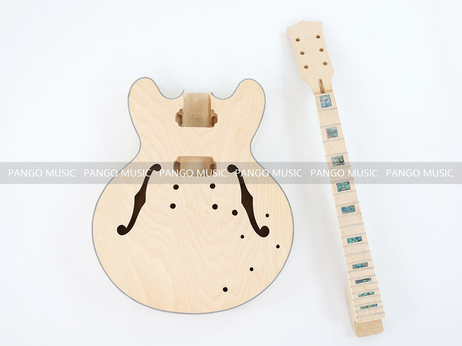 Semi Hollow Body DIY Electric Guitar Kit (LRF-025, Limited Edition)