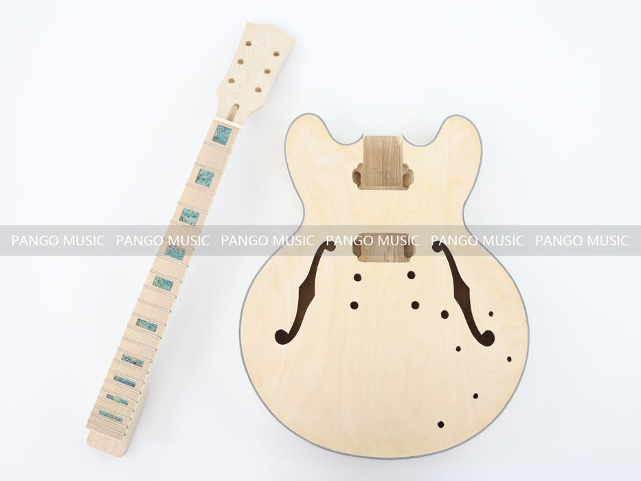 Semi Hollow Body DIY Electric Guitar Kit (LRF-036, Limited Edition)