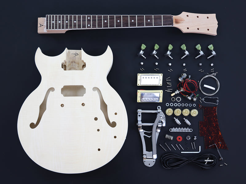 Hollow Body DIY Electric Guitar Kit (PHB-740A, Limited Edition)