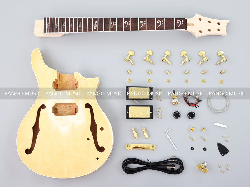 Semi-Hollow Body DIY Electric Guitar Kit (PTM-161)