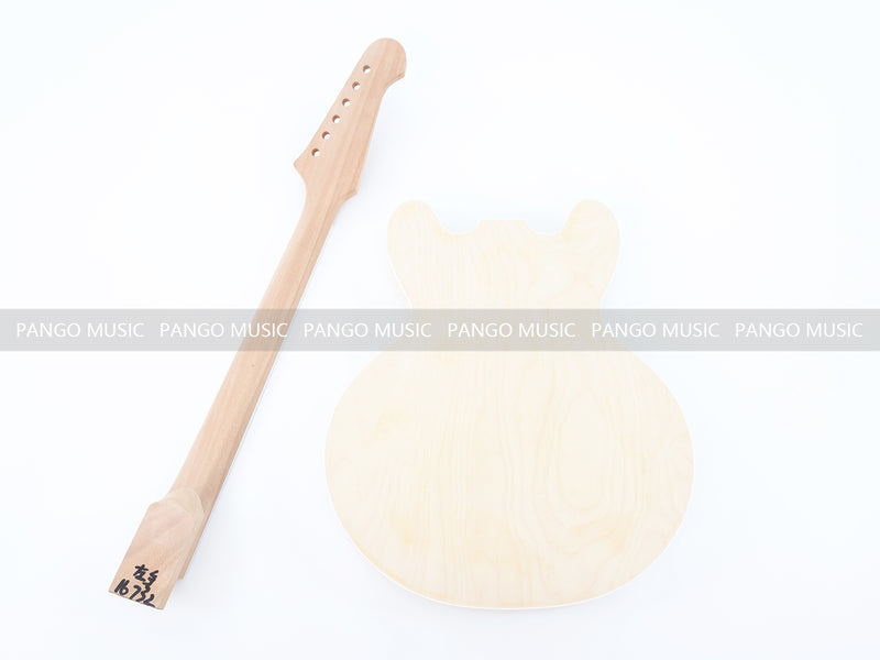 Semi Hollow Body DIY Electric Guitar Kit with Reverse Headstock (16732, Limited Edition)