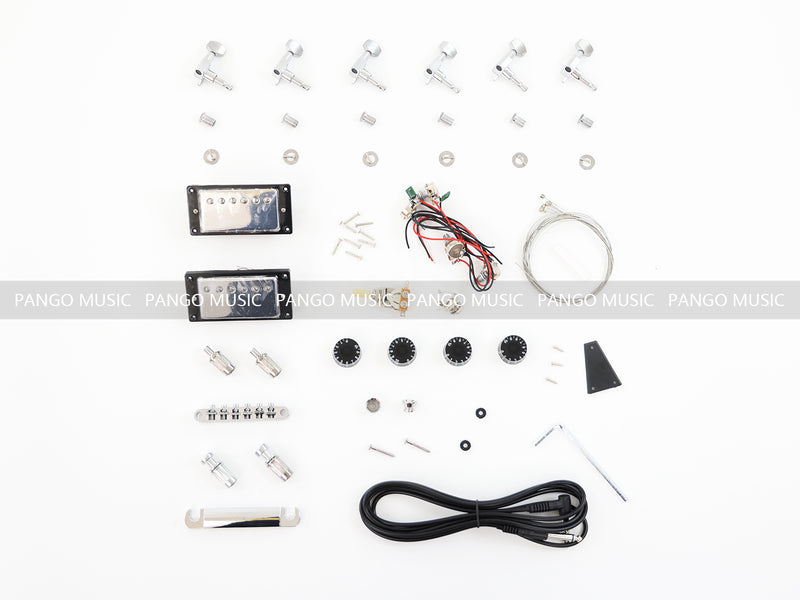 Semi Hollow Body DIY Electric Guitar Kit with Reverse Headstock (16732, Limited Edition)