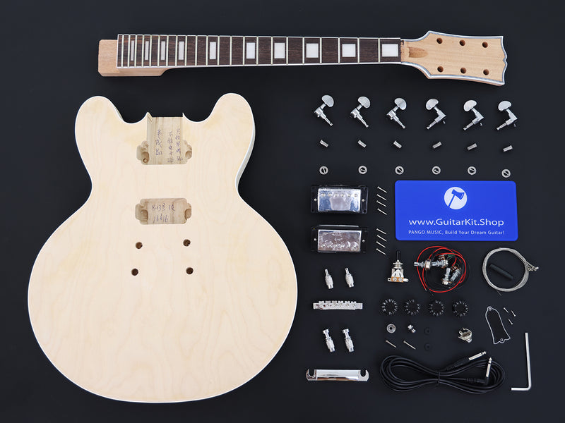 Semi Hollow Body ES-335 Style DIY Electric Guitar Kit (16616, Limited Edition)