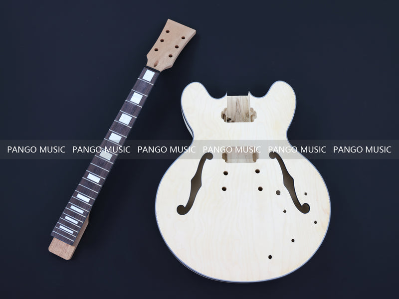 Semi Hollow Body ES-335 Style DIY Electric Guitar Kit (LRF-056, Limited Edition)