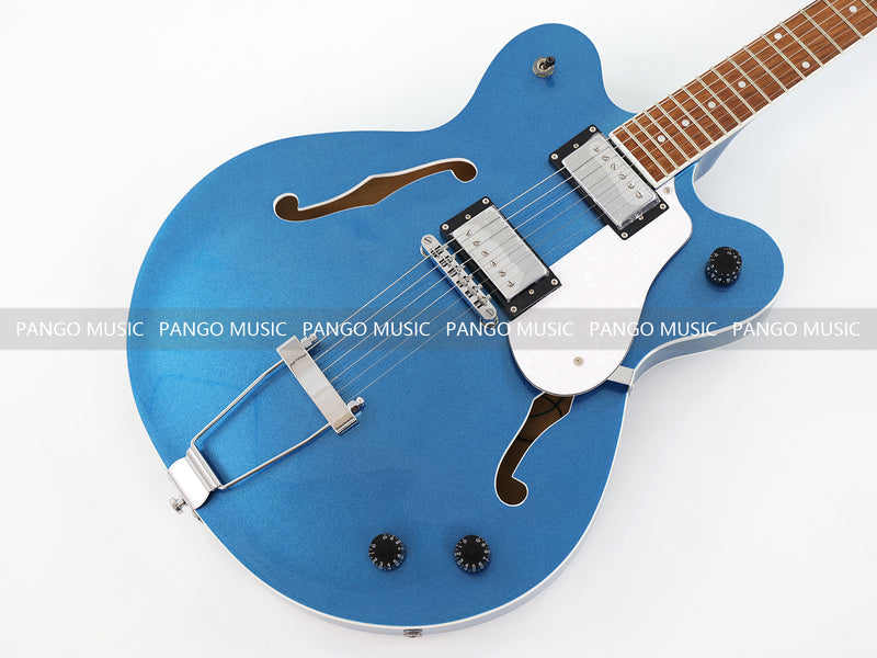 Semi Hollow Body Electric Guitar with Metallic Finish (PHY-151F, Fast Shipping, Tariff-free)