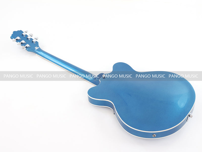 Semi Hollow Body Electric Guitar with Metallic Finish (PHY-151F, Fast Shipping, Tariff-free)