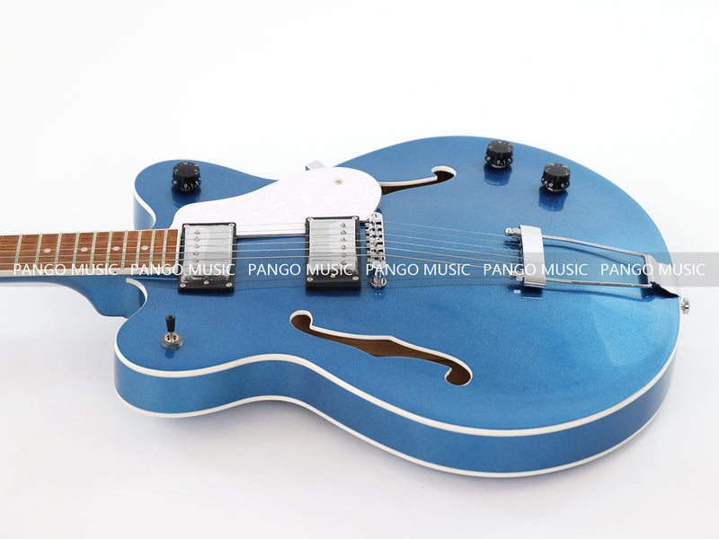 Semi Hollow Body Electric Guitar with Metallic Finish (PHY-151F, Fast Shipping, Tariff-free)